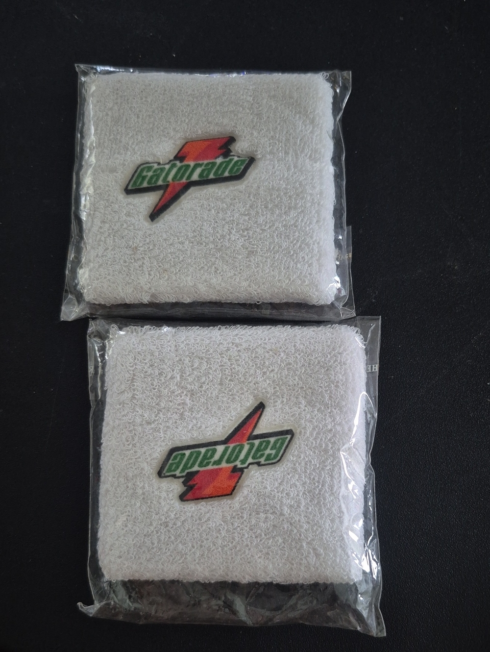 Vintage Gatorade White Logo Wristbands - Pack of 2